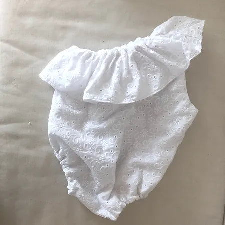 Pensée - Barboteuse broderie anglaise