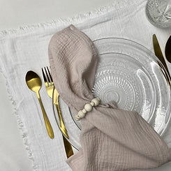 Serviettes de table gaze de coton