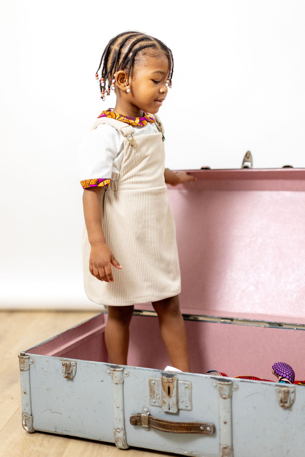 Lou - Wax blouse with Peter Pan collar