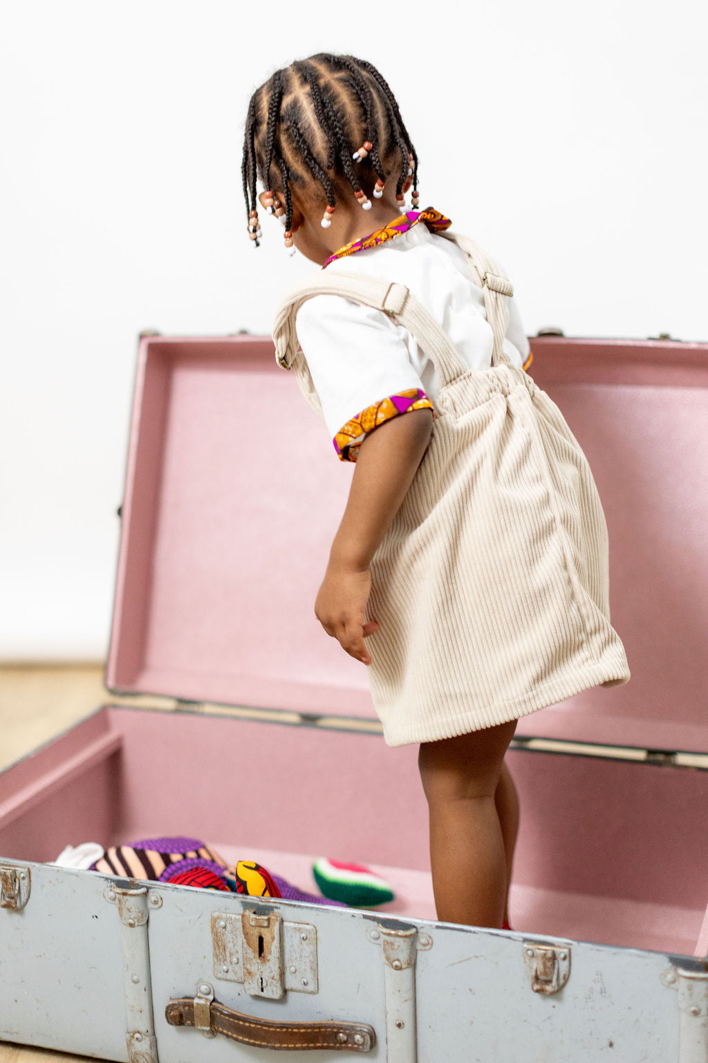 Lou - Wax blouse with Peter Pan collar